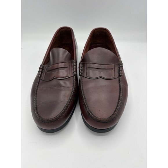 Dexter Deep Red Beef Roll Penny Loafers Hand Sewn USA 10.5M Preppy Slip On main image 5